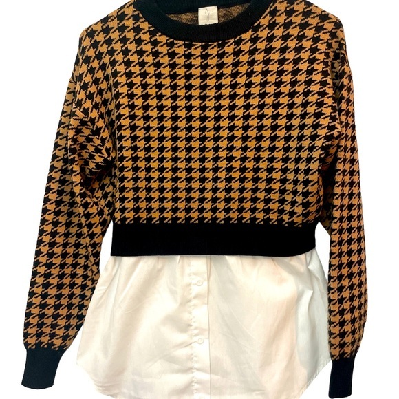 Joie Houndstooth Button Up W/ Sweater
Joie size XS - Picture 1 of 4